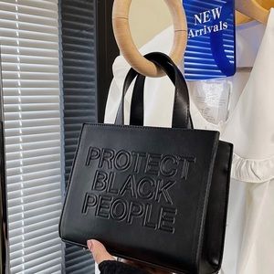 Women’s bag Protect Black People purse handbags casual shoulder crossbody women